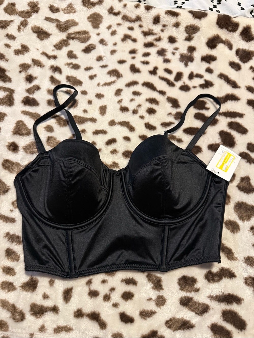 Target Auden Black Longline Underwire Bustier Bra